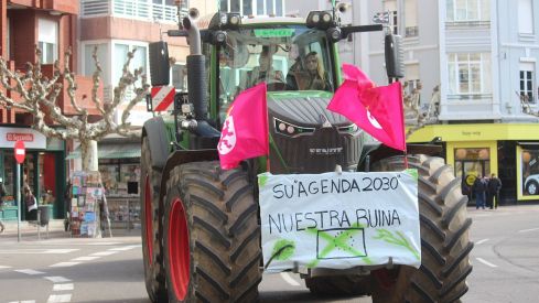 Tractorada convocada por las OPAS en León