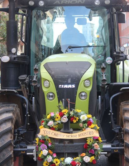 Tractorada convocada por las OPAS en León