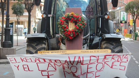 Tractorada convocada por las OPAS en León