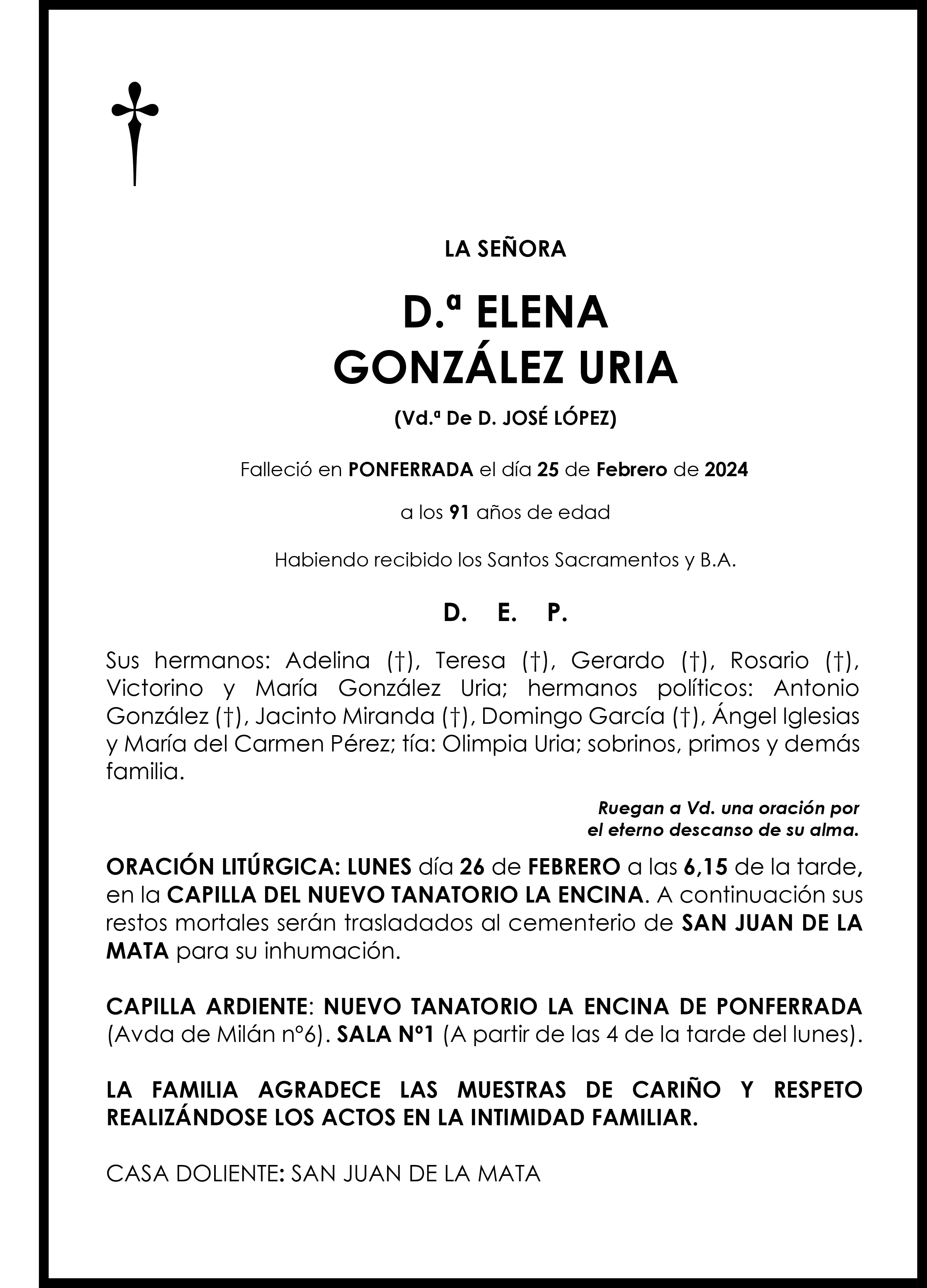 ELENA GONZALEZ URIA