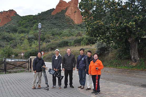 La visita recibida por el presidente Comarcal, Alfonso Arias