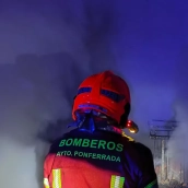 Bomberos de Ponferrada | Foto archivo de un Incendio en Valtuille