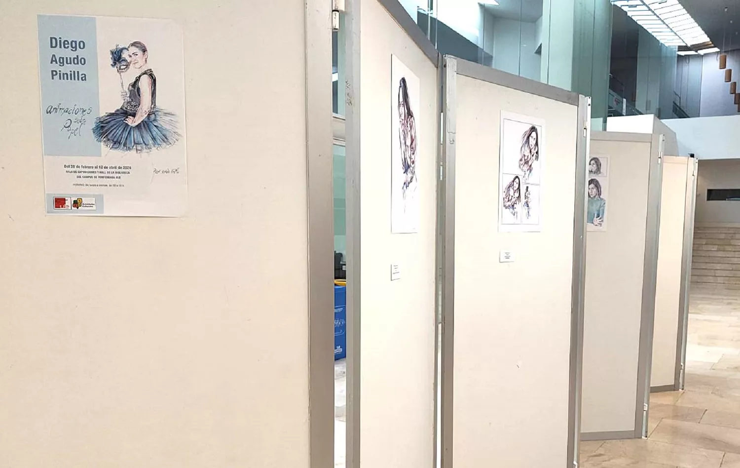 Diego Agudo lleva su exposición 'Animaciones sobre papel' al Campus de Ponferrada1 Diego Agudo lleva su exposición 'Animaciones sobre papel' al Campus de Ponferrada1