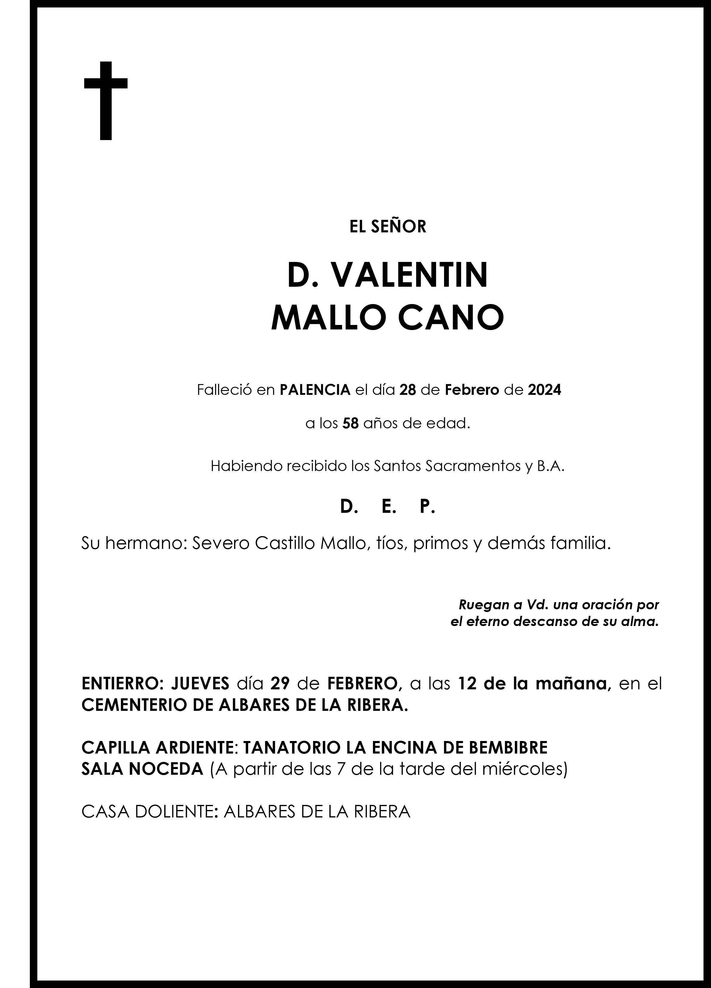 VALENTIN MALLO CANO