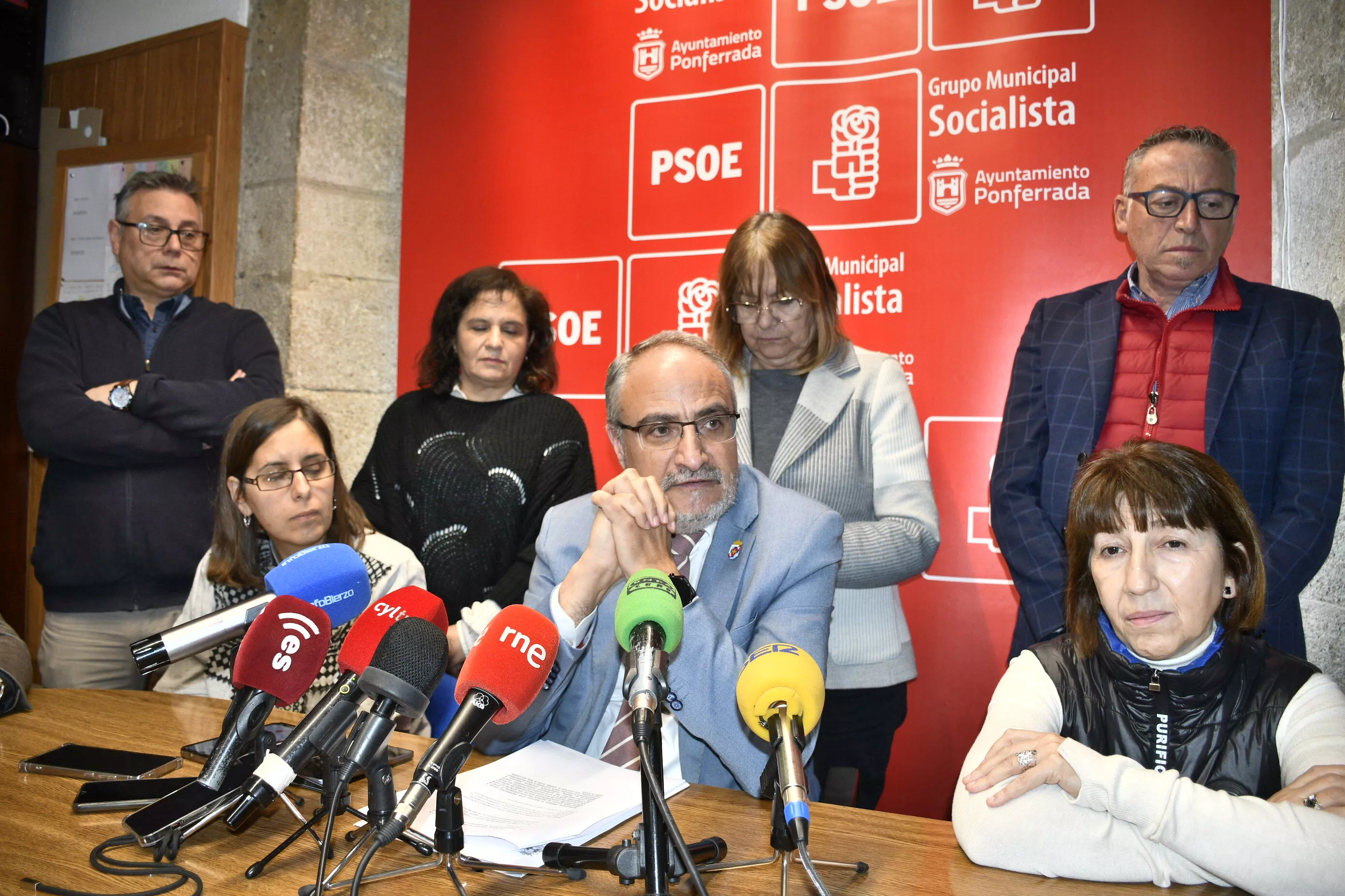 Imagen de la presentación de las medidas del PSOE para los Presupuestos de Ponferrada