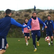 Entrenamiento de la Ponferradina antes de enfrentarse al Fuenlabrada Entrenamiento de la Ponferradina antes de enfrentarse al Fuenlabrada