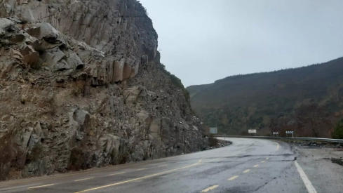 CL 631 en Páramo del Sil donde ha tenido lugar el atropello 