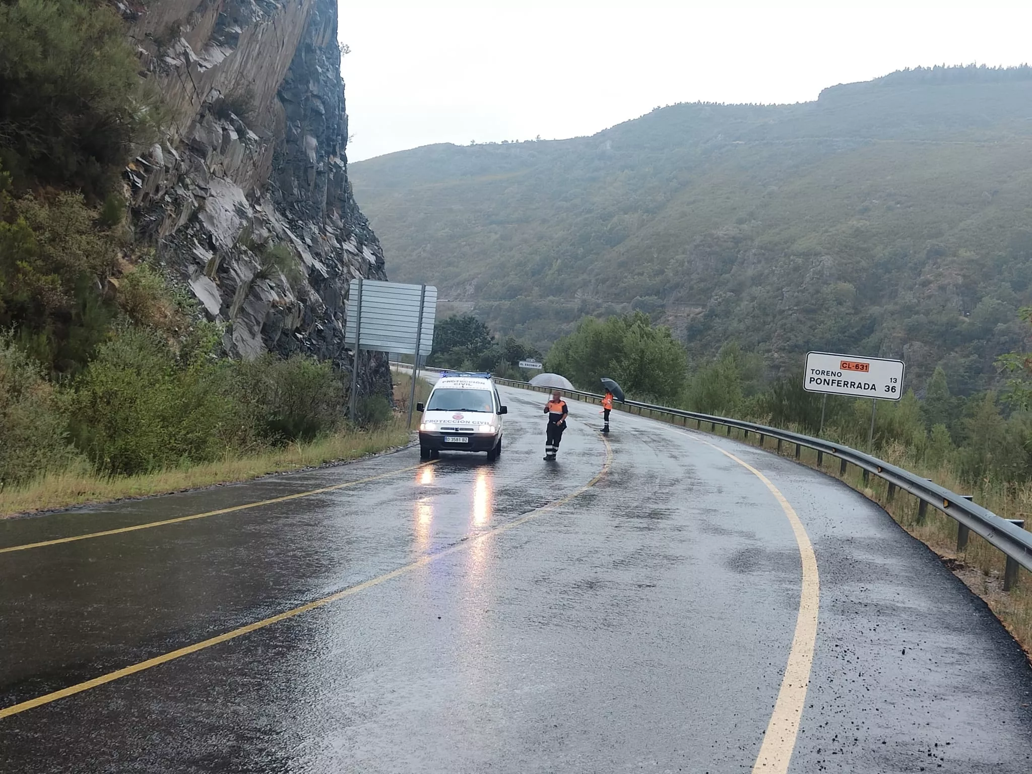 CL 631 en Páramo del Sil donde ha tenido lugar el atropello(5)