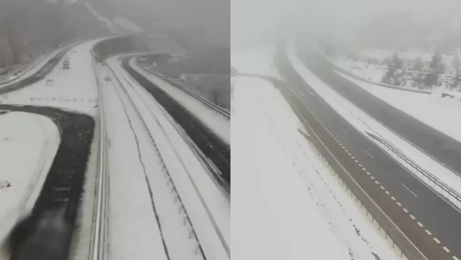 Carreteras afectadas por la nieve en El Bierzo