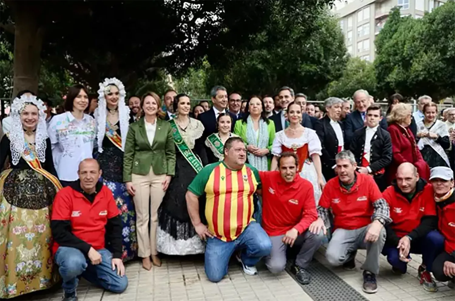 El equipo de Pibierzo en las Fiestas de la Magdalena este sábado Foto Ayuntamiento Castellón
