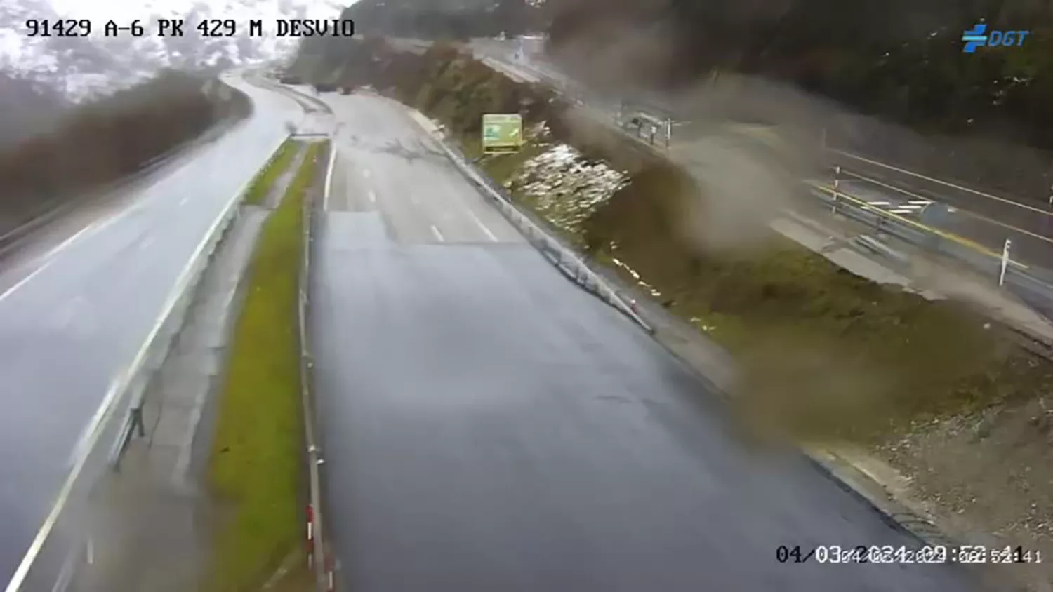 Cámara de la DGt a la altura de Vega de Valcarce