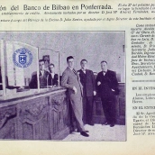 La biblioteca de Ponferrada 'desempolva' la inauguración del Banco de Bilbao en 1929