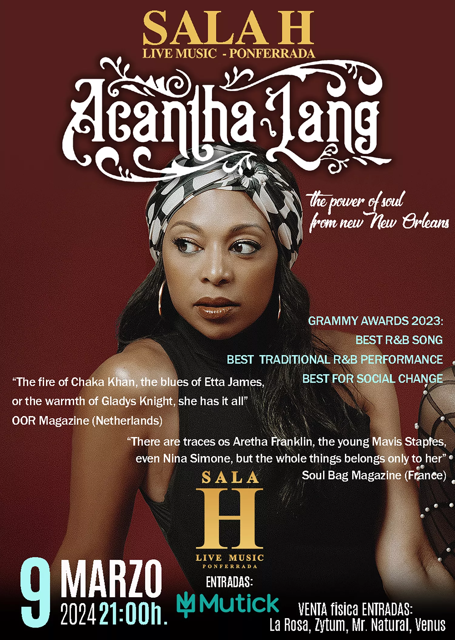 Concierto de Acantha Lang en Ponferrada Concierto de Acantha Lang en Ponferrada