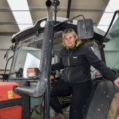 Lina López, presidenta de la cooperativa CEFRUCA, Central Hortofruticola de Carracedelo