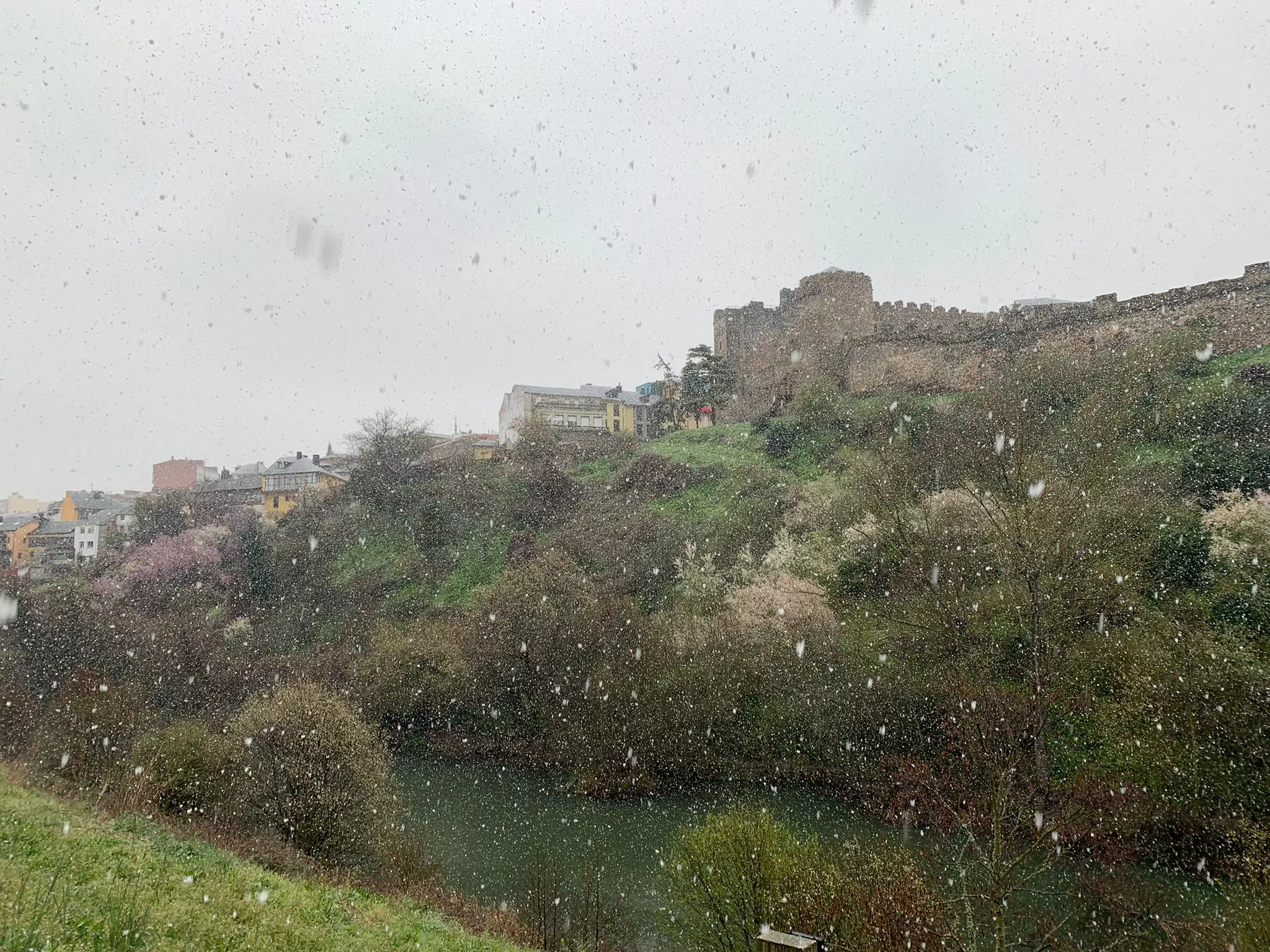 Nieve en el Castillo de Ponferrada (4)