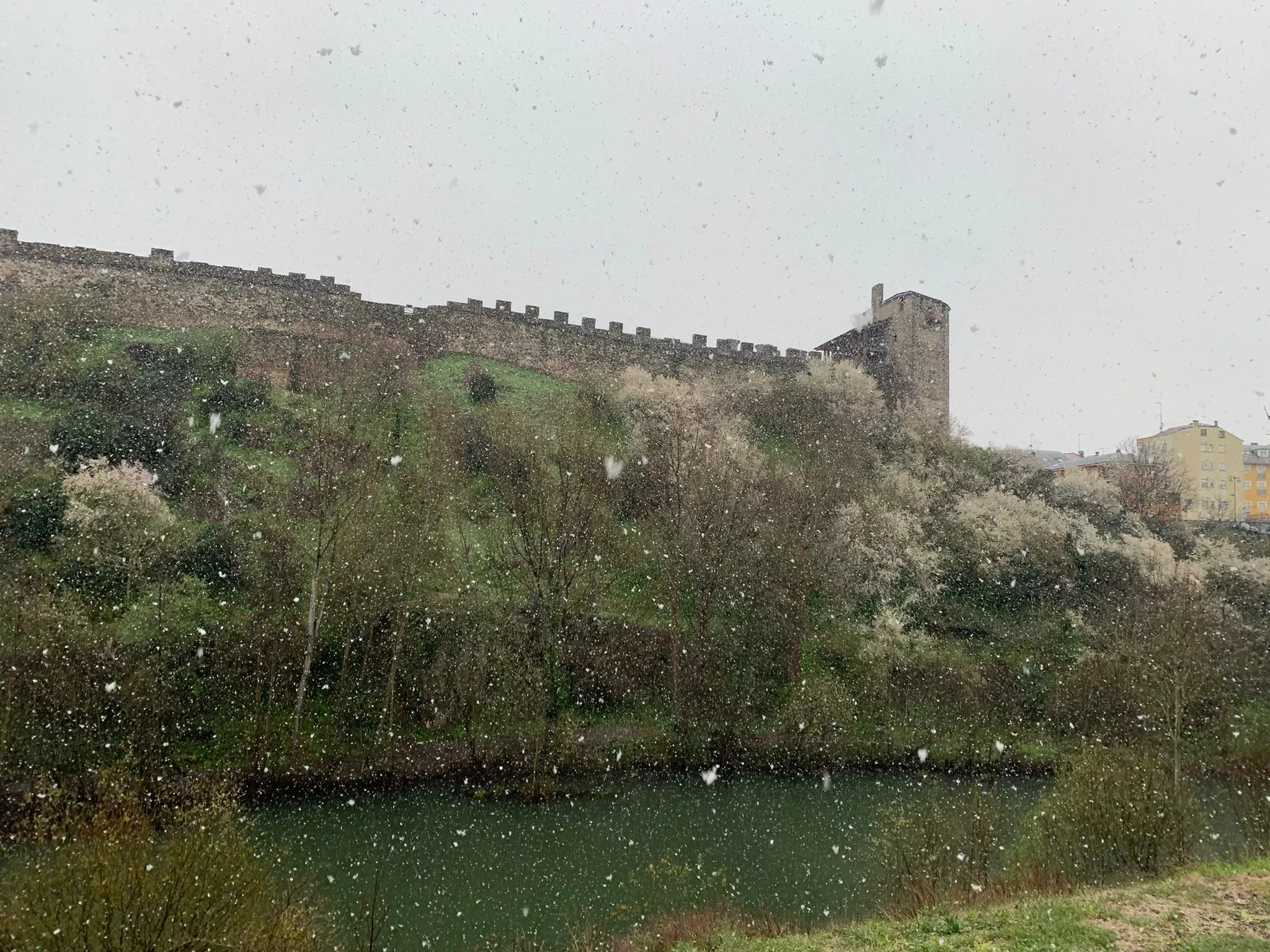 Nieve en el Castillo de Ponferrada (5)