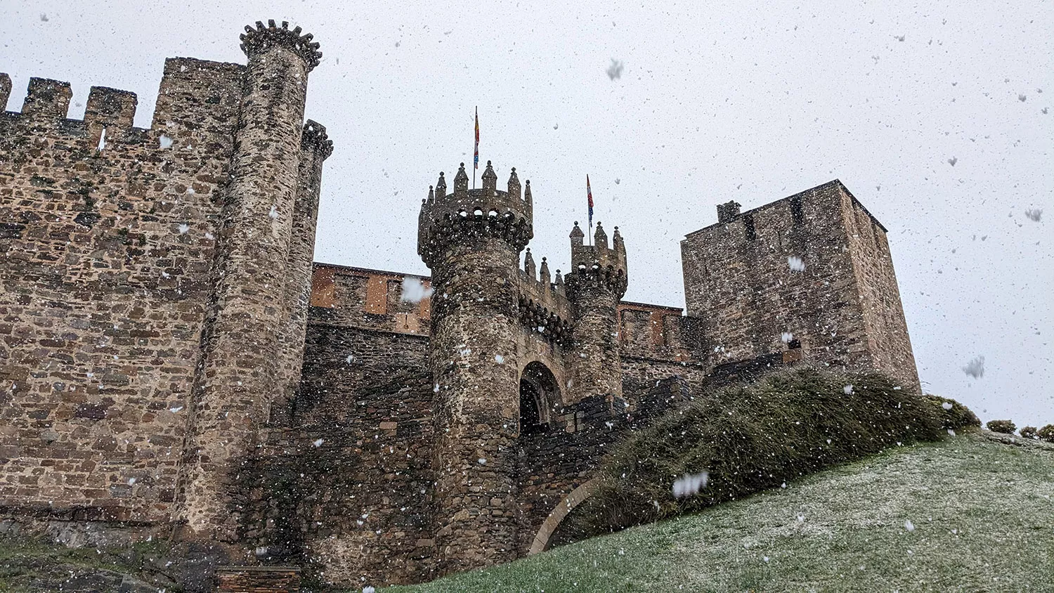 Nieve en el Castillo.