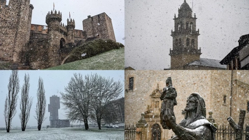 Fotos de la nieve en Ponferrada Fotos de la nieve en Ponferrada