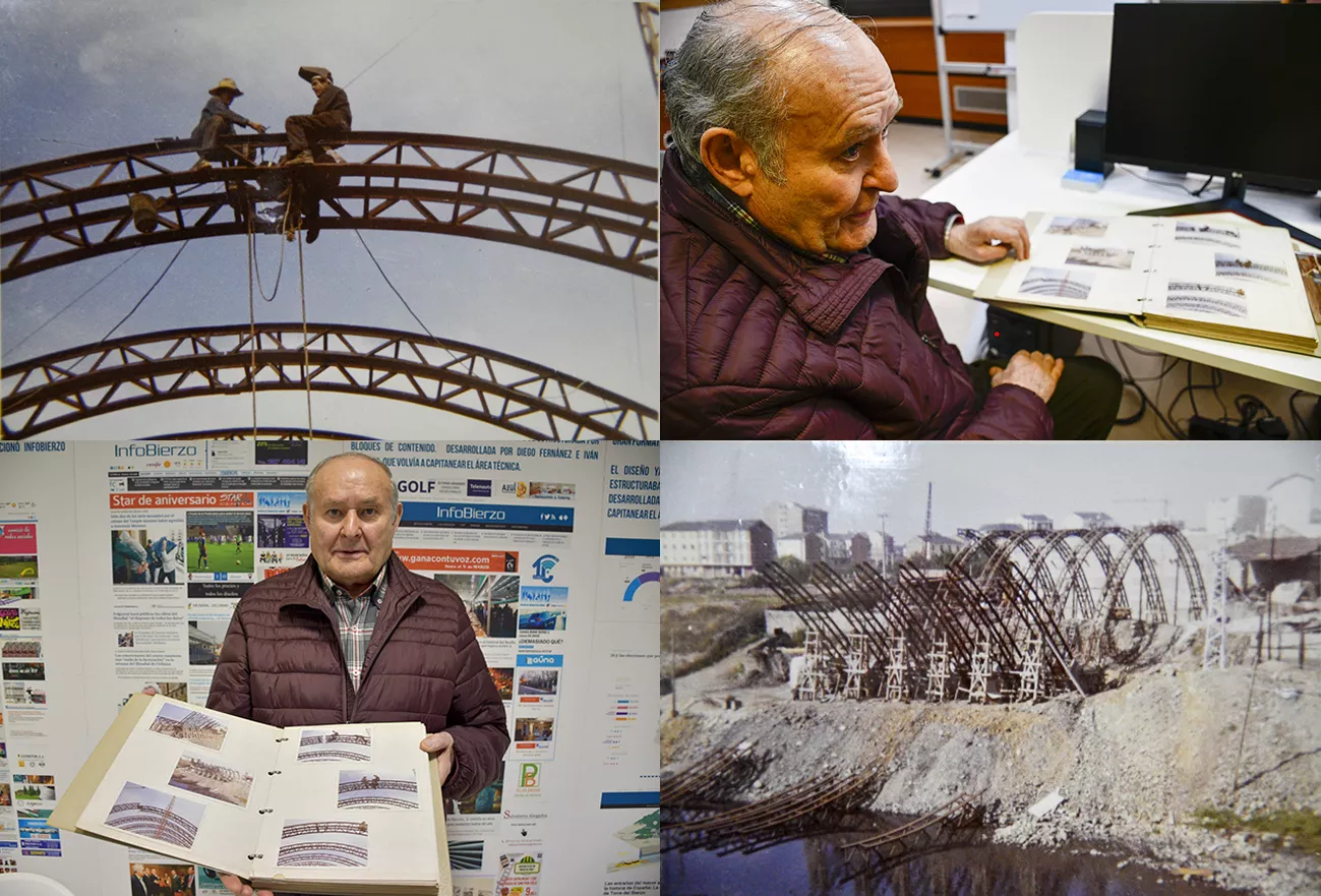 La obra que nadie se atrevía a hacer en Ponferrada y Alfredo Carballo llevó adelante: el 'esqueleto' del puente García Ojeda