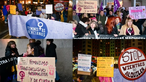 Un feminismo dividido sale a las calles de Ponferrada este 8M