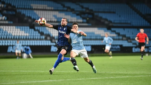 Imagen del encuentro de la Ponferradina en Vigo  (Ponferradina)