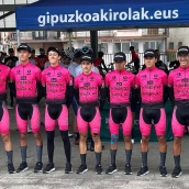 El Technosylva Maglia Bembibre Cycling Team en la Aiztondo Klasika