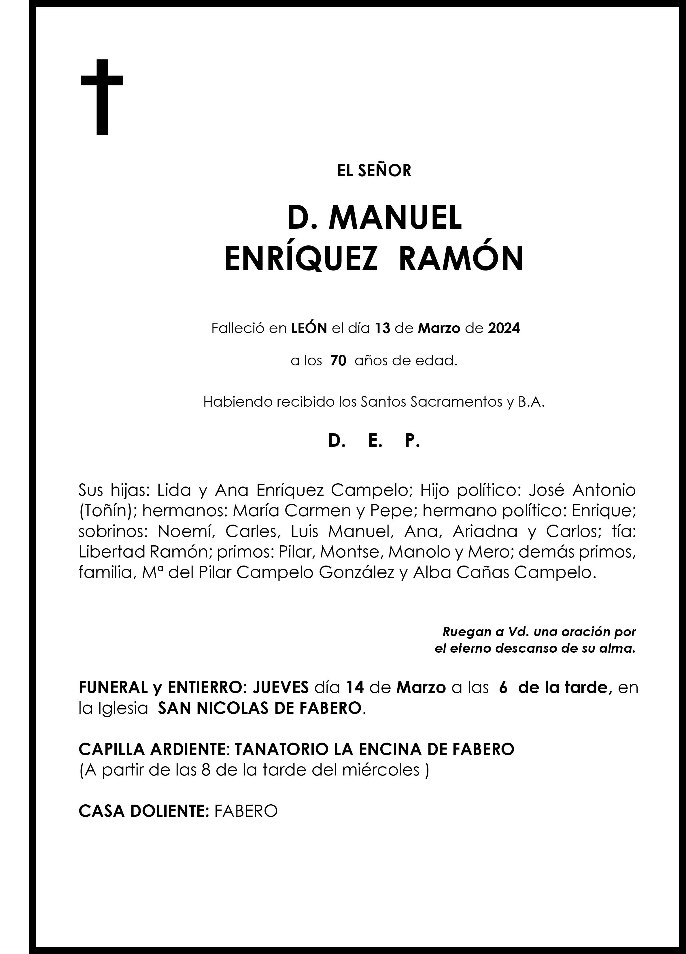 MANUEL ENRIQUEZ RAMON