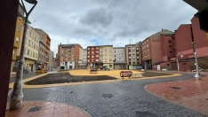 Plaza interior en Ponferrada 