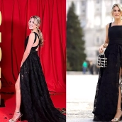 La diseñadora berciana Silvia Fernández viste a la influencer 'Mitacondequitaypon' en los Premios Ídolo