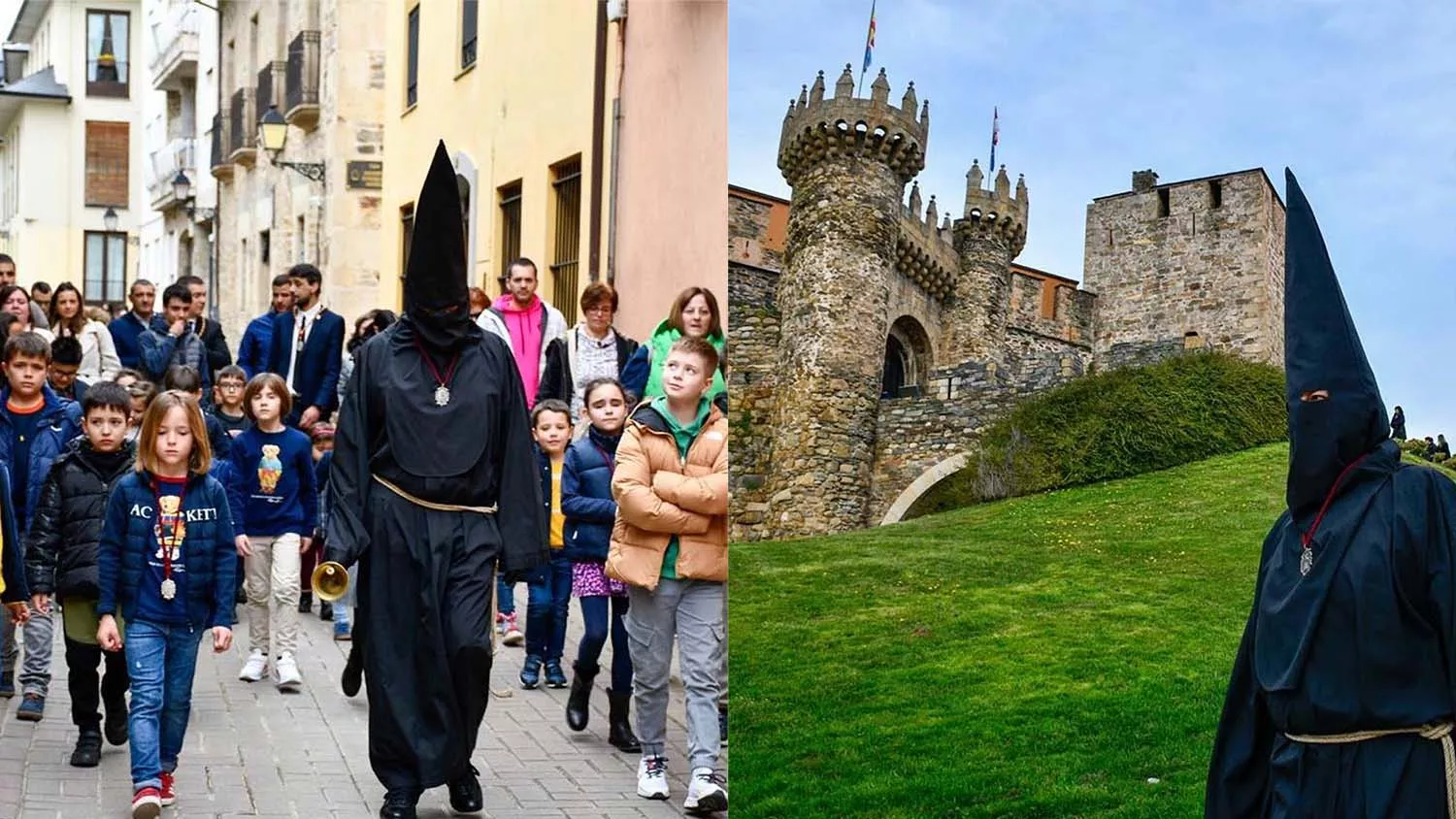 El Lambrión Chupacandiles vuelve a las calles para anunciar el comienzo de la Semana Santa en Ponferrada