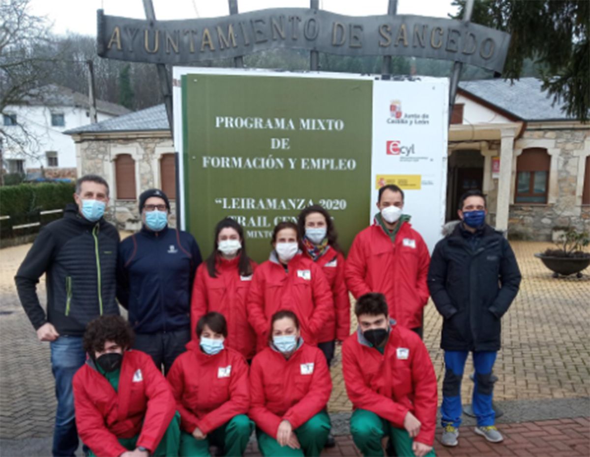 Sancedo forma a 8 personas en trabajos forestales y jardinería para