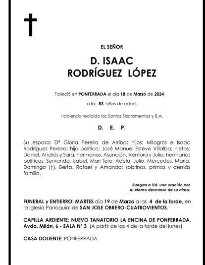 ISAAC RODRÍGUEZ LÓPEZ