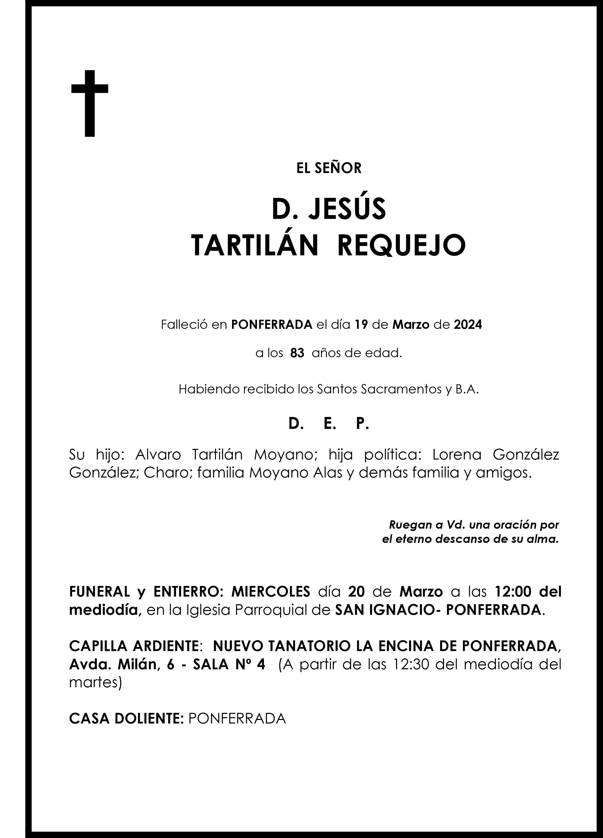 JESUS TARTILAN REQUEJO