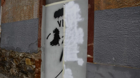 Imagen de archivo de un grafiti en Ponferrada