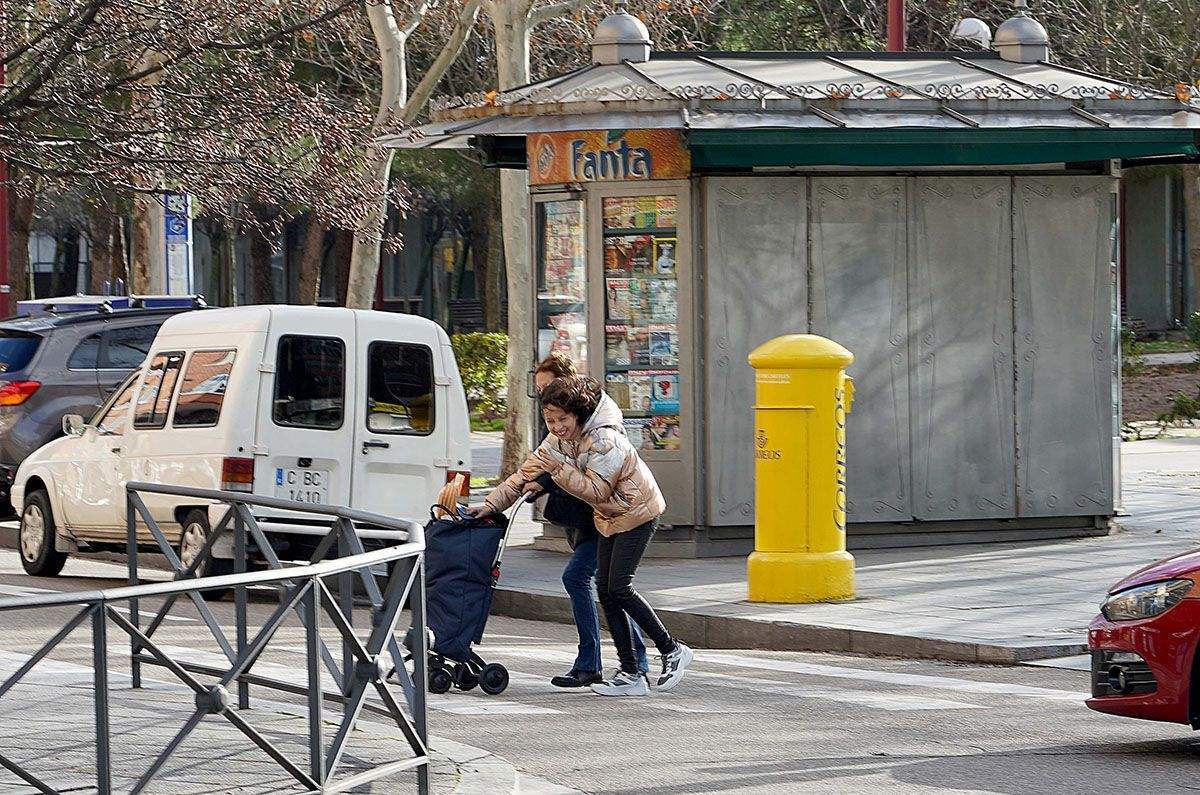 Fuertes rachas de viento en León Fuertes rachas de viento en León