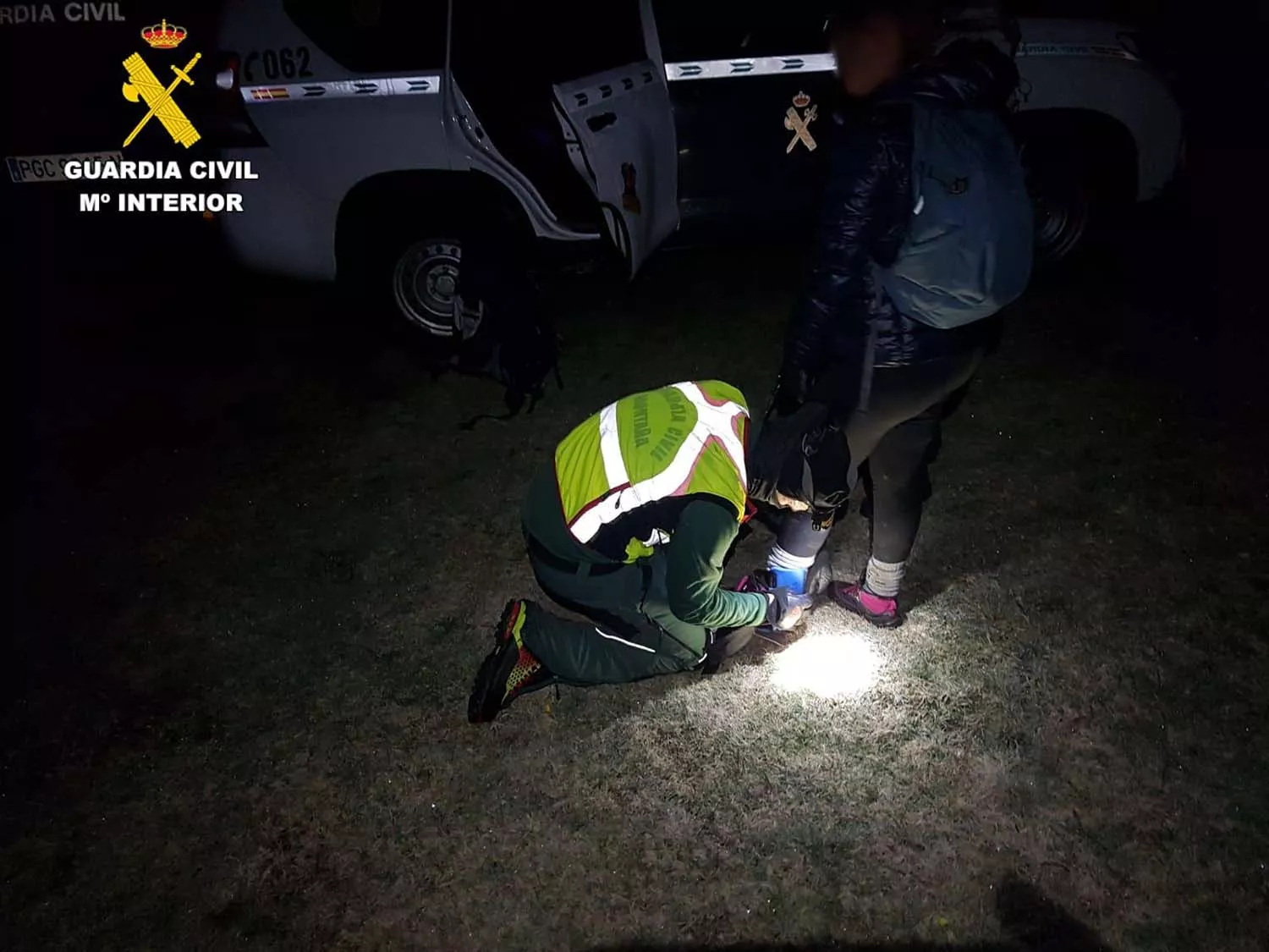 La Guardia Civil rescata a una montañera lesionada en las proximidades del pico Peña Ten, término municipal de Acebedo (León)