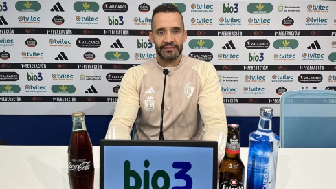 El entrenador de la Ponferradina Juanfran García | Twitter Ponferradina