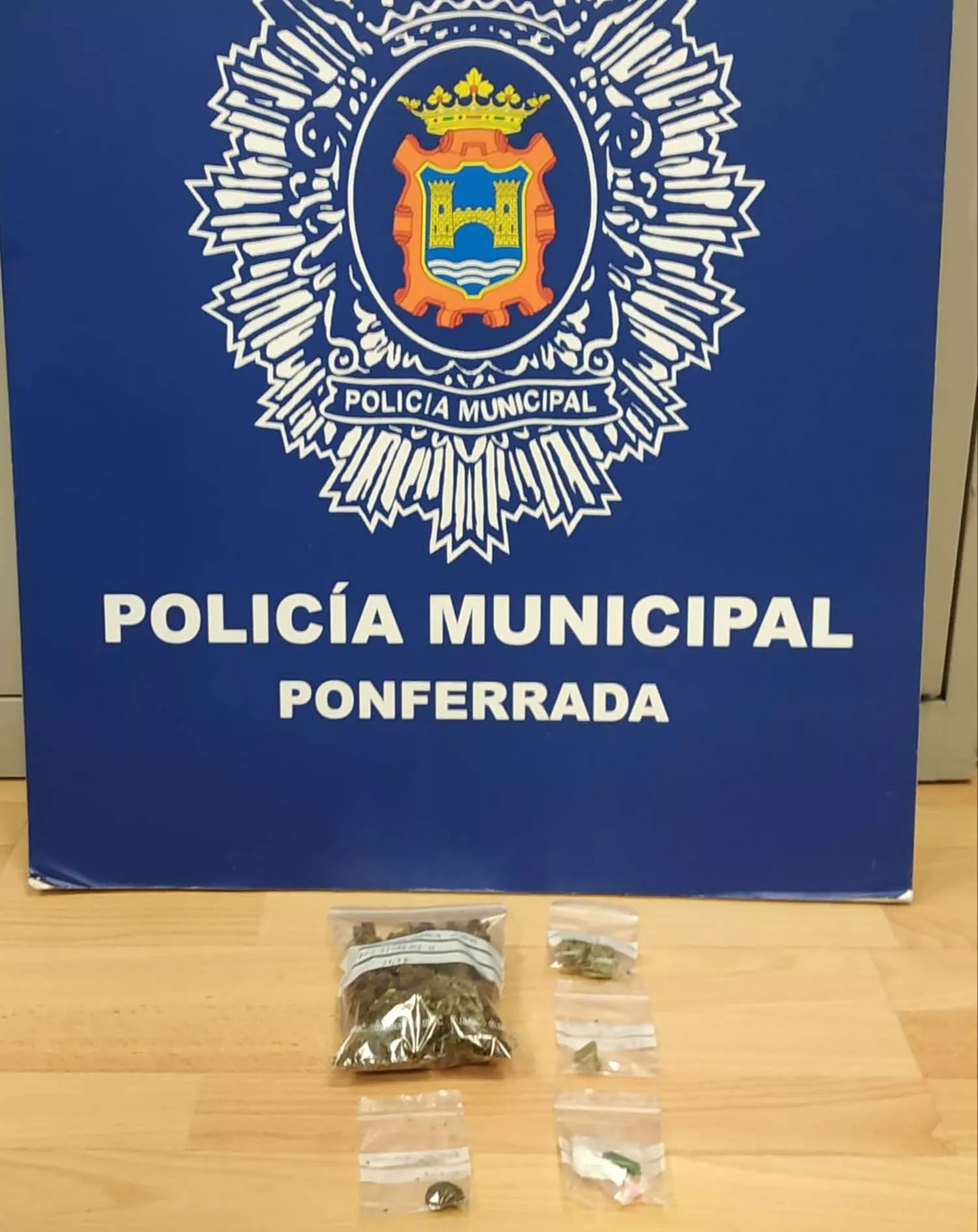 La Policía de Ponferrada realiza varias intervenciones que finalizan con la incautación de marihuana y cocaína