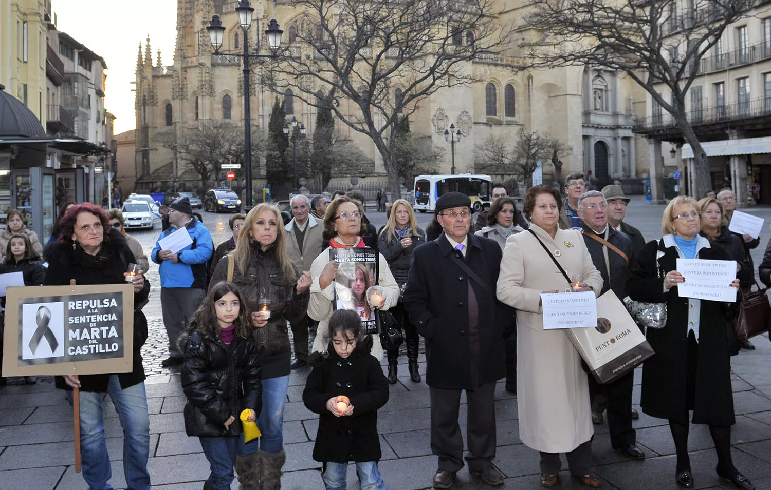Concentración contra la sentencia de Marta del Castillo en Salamanca