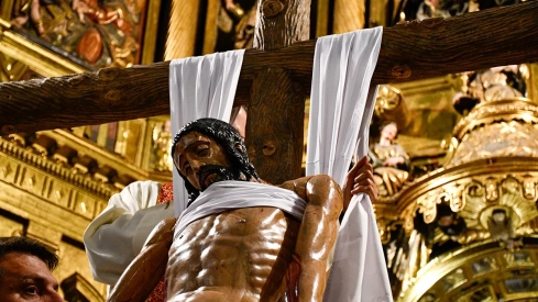 Desenclavo en el interior de la Basílica de La Encina por la lluvia (41)