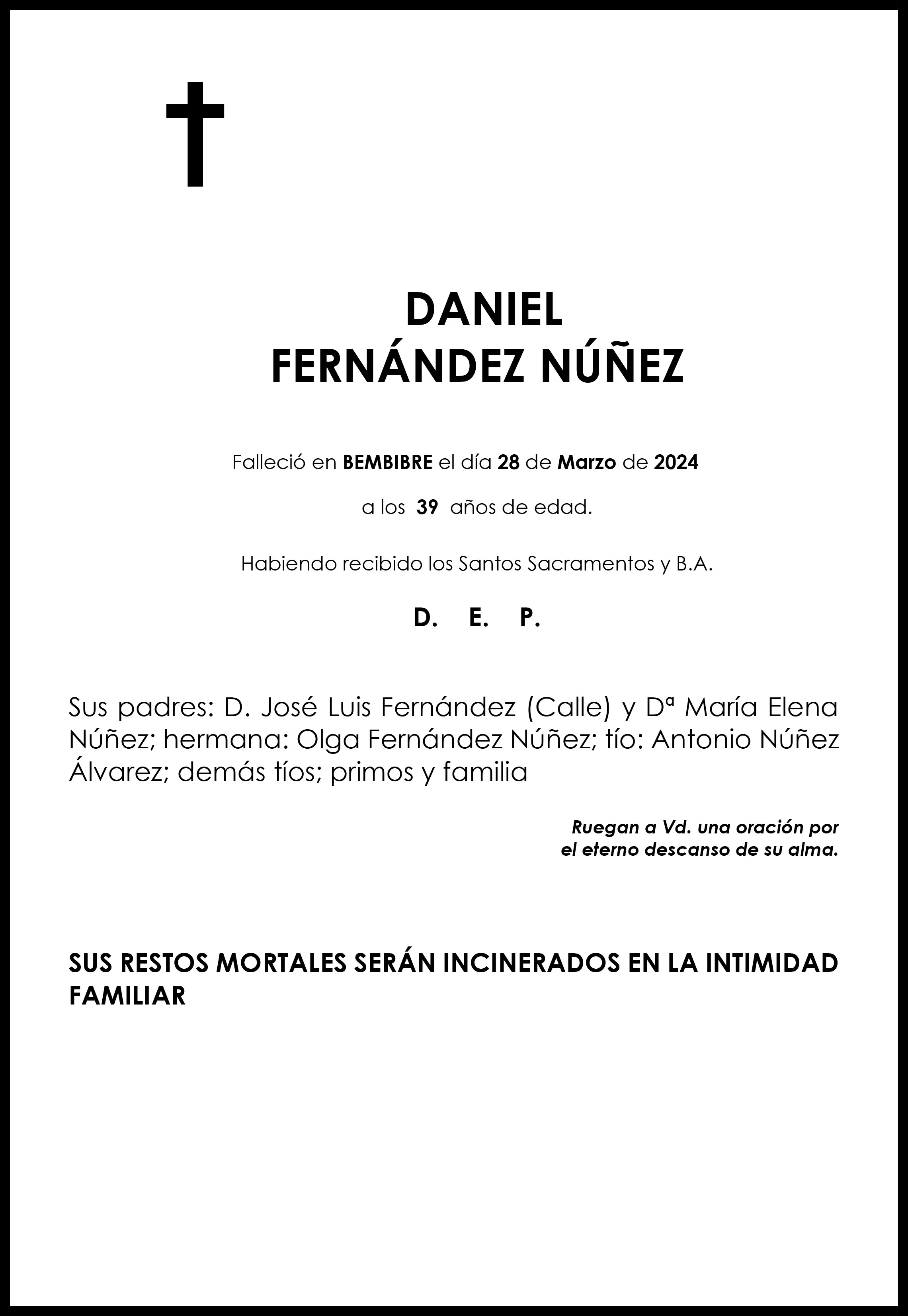 DANIEL FERNANDEZ NUÑEZ