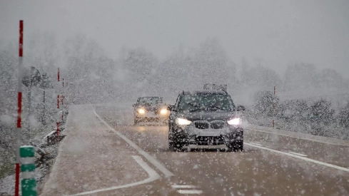 Nieve en las carreteras