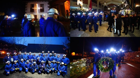 Procesión del Cristo de los Mineros de Caboalles de Abajo