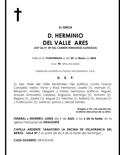 HERMINIO DEL VALLE ARES