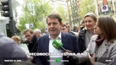 Tudanca y Santos piden a Mañueco que se disculpe por "frivolizar" con la situación de Palestina y con El Bierzo