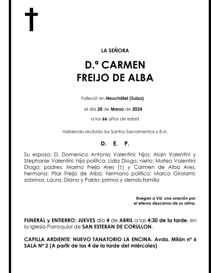 CARMEN FREIJO DE ALBA