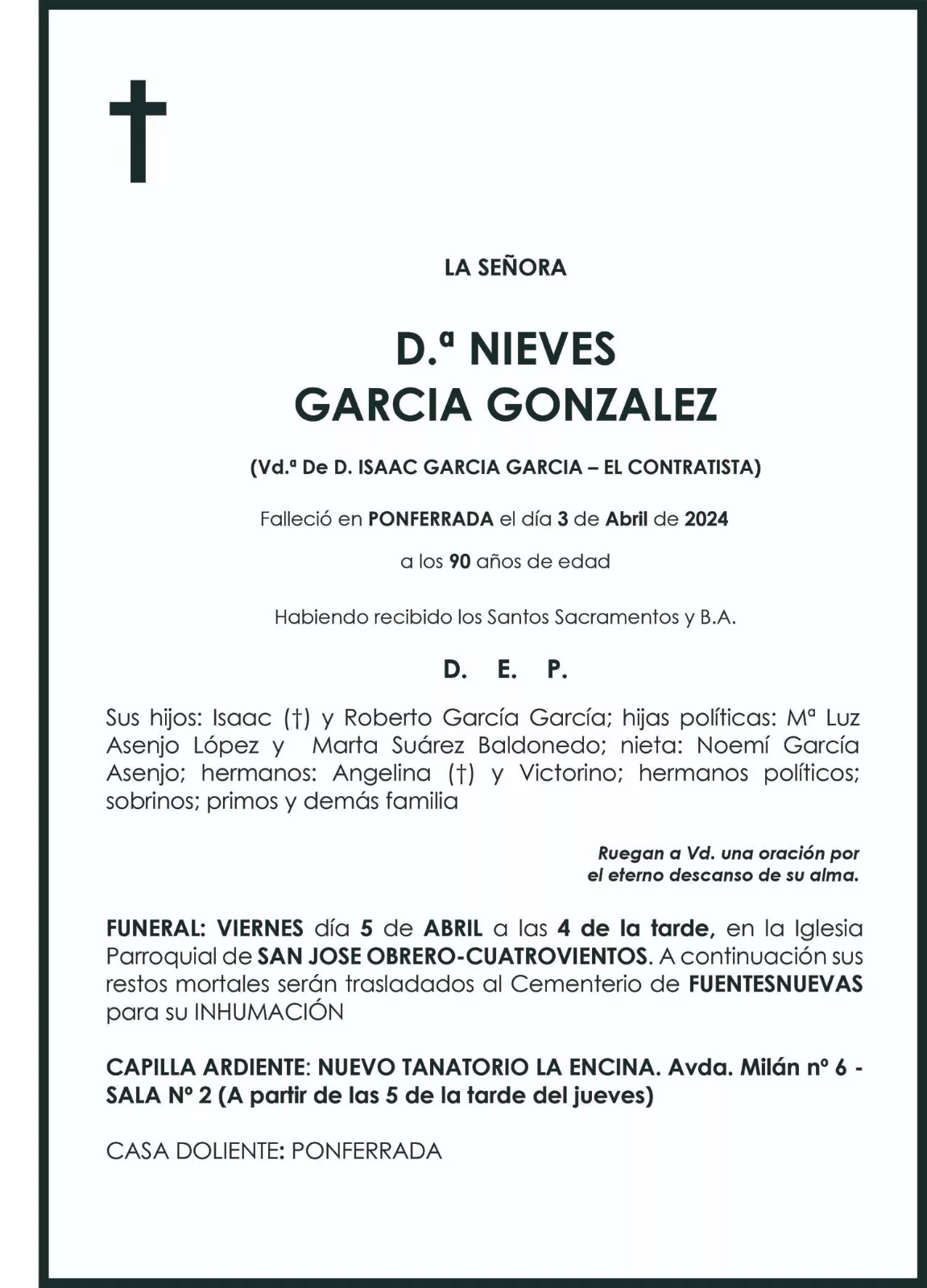 NIEVES GARCIA GONZALEZ