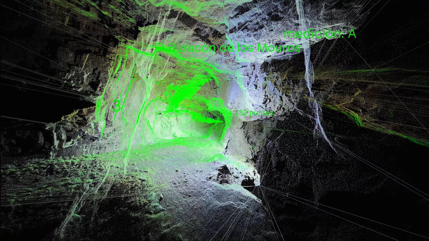 'Buracos. Plataforma virtual para cuevas en Librán'