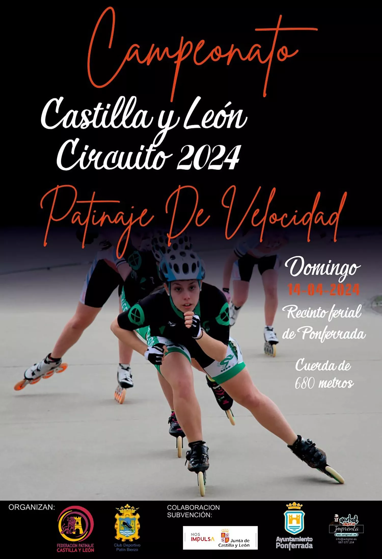 Ponferrada celebra el Campeonato de Castilla y León de Patinaje de Velocidad Ponferrada celebra el Campeonato de Castilla y León de Patinaje de Velocidad