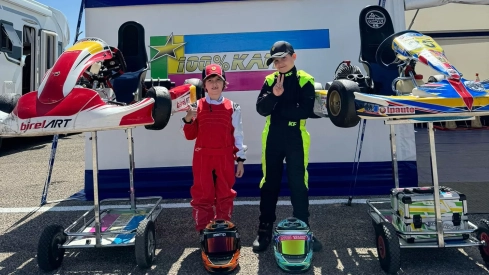 Los jóvenes pilotos Matteo Rodríguez y Enzo Prada representarán al Bierzo en el Campeonato de España de Karting categoría Academy